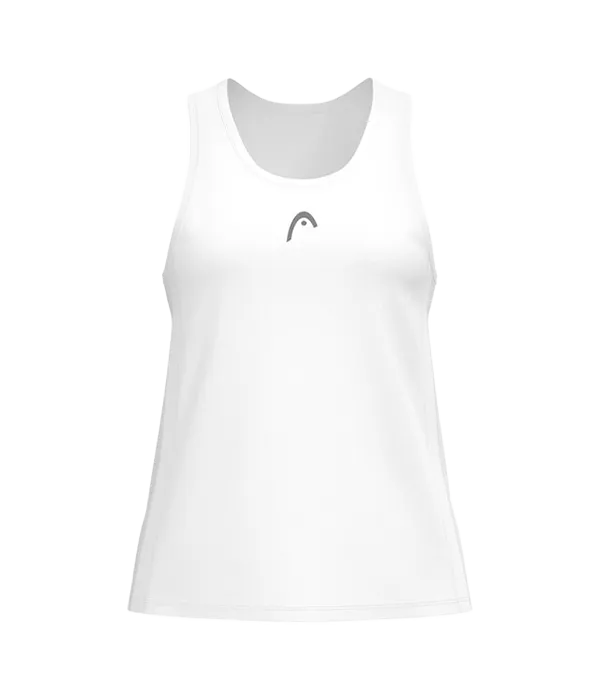 Camiseta Tirantes Head Club 25 Tech Women Blanco 2025