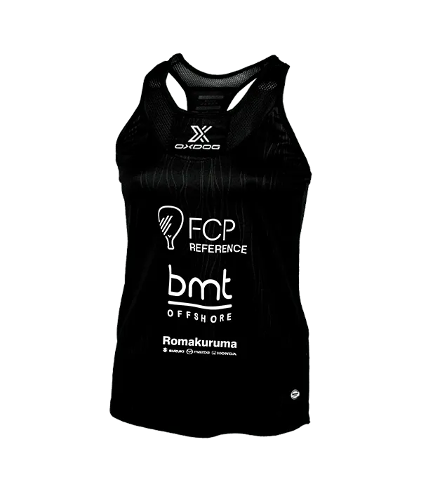 Camiseta Tirantes Oxdog Tiebreak Women Negro 2024 Noa Cánovas