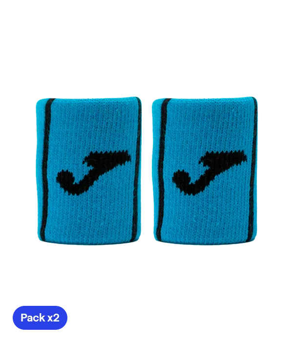 Muñequeras Joma Game Corta Azul (Pack x2)
