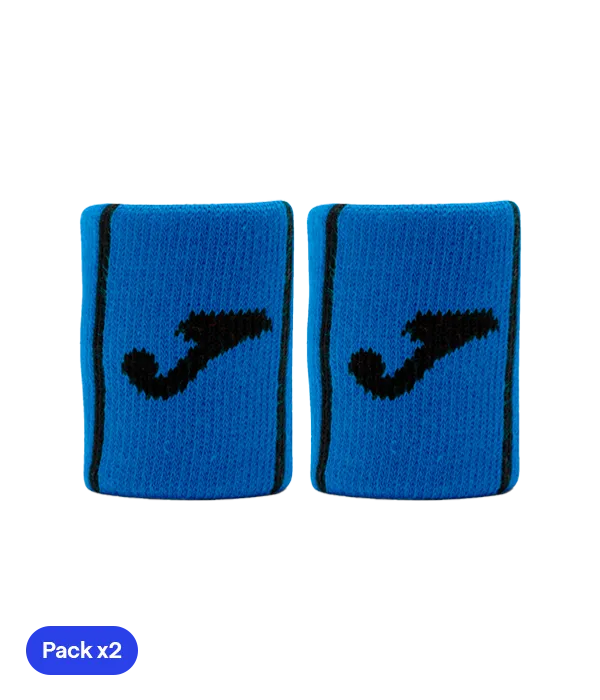 Muñequeras Joma Game Cortas Azul Oscuro (Pack x2)