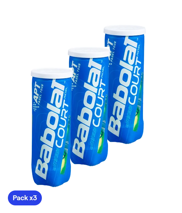 Pelotas Babolat Court Padel (Pack x3)