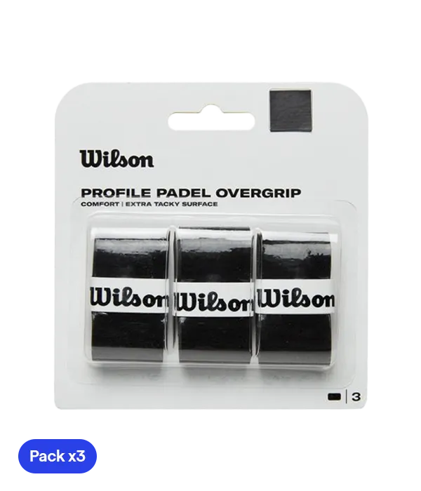 Overgrips Wilson Profile Negro (Pack x3)