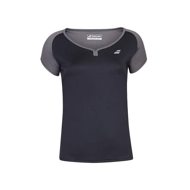 Camiseta Babolat Cap Sleeve Top Women Negro