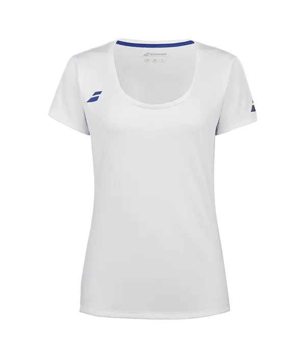 Camiseta Babolat Cap Sleeve Top Women Blanco