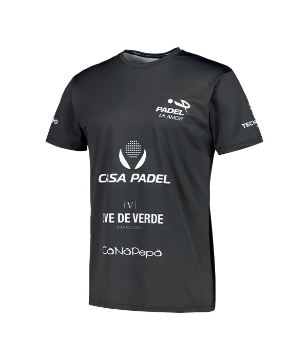 Camiseta Teo Zapata Padel Mi Amor Negro 2025