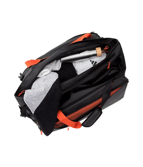 Paletero Adidas Multigame Negro/Naranja 3.4 2025