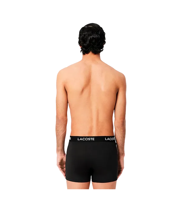 Calzoncillos Lacoste Microfibra Negro 2025 (Pack x3)