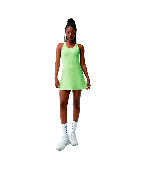 Vestido Born Living Yoga Volea Verde Lima