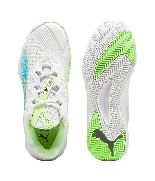 Zapatillas Puma Nova Elite White/Blue/Fizzy Apple/Grey