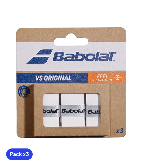 Overgrips Babolat VS Original Liso Blanco (Pack x3)