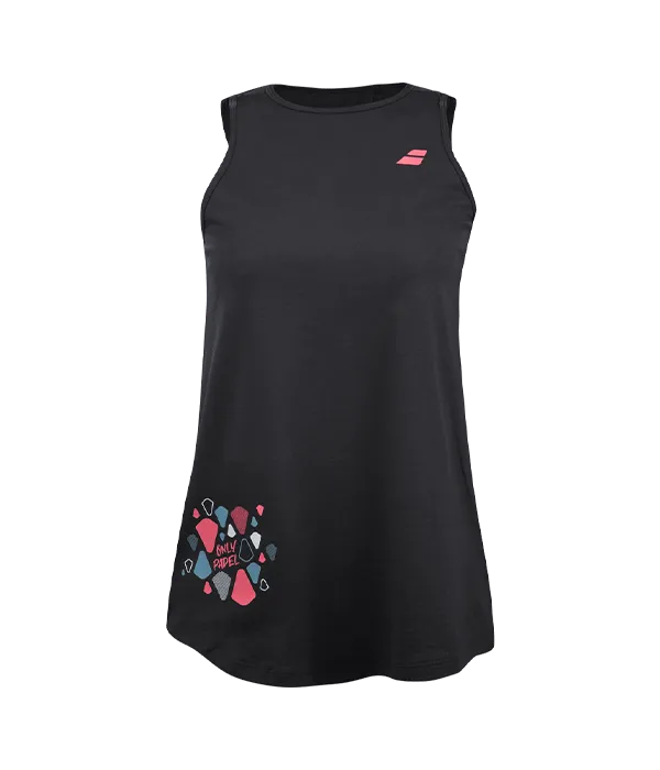 Camiseta Babolat Padel Tank Women Negro