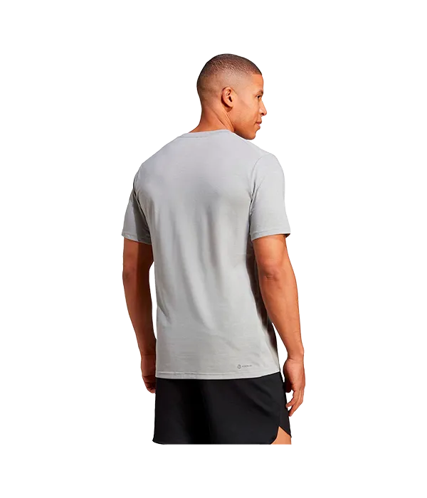 Camiseta Adidas Train Essentials Feelready Logo gris