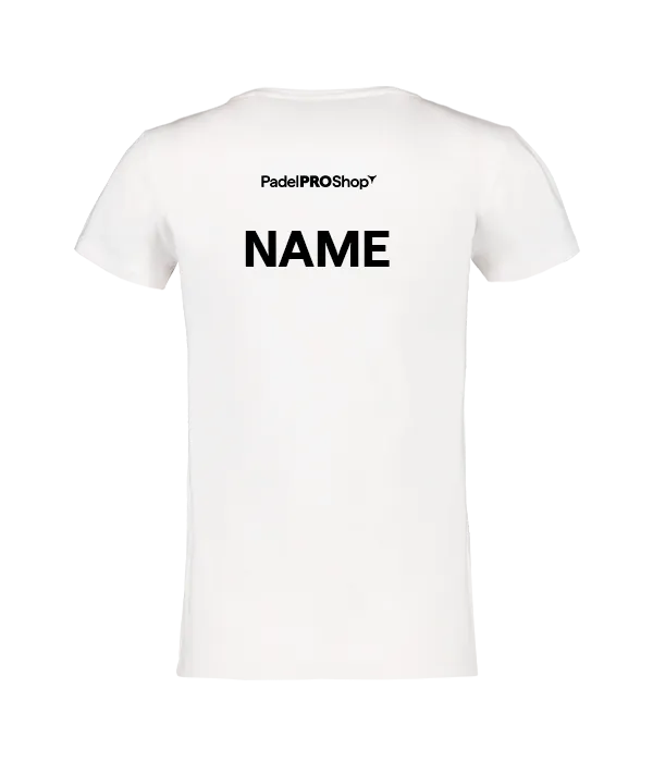 Camiseta algodón mujer PadelPROShop blanca