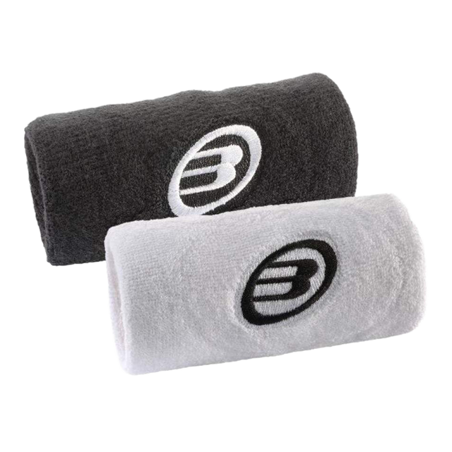 Muñequera Bullpadel BPMU262 Negro/Blanco 2026