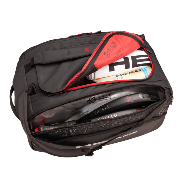 Bolsa Head Coello Pro X Padel L Negro 2025