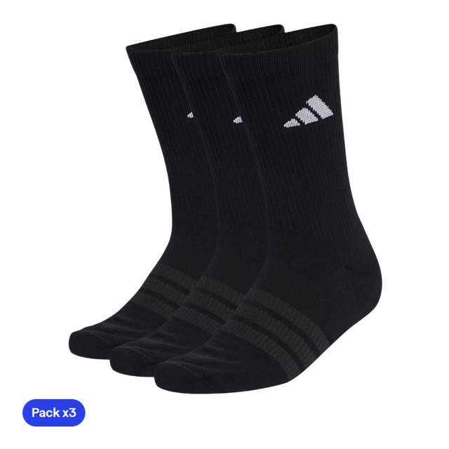 Chaussettes Adidas Longueurs classiques Noir (Pack x3) 2026