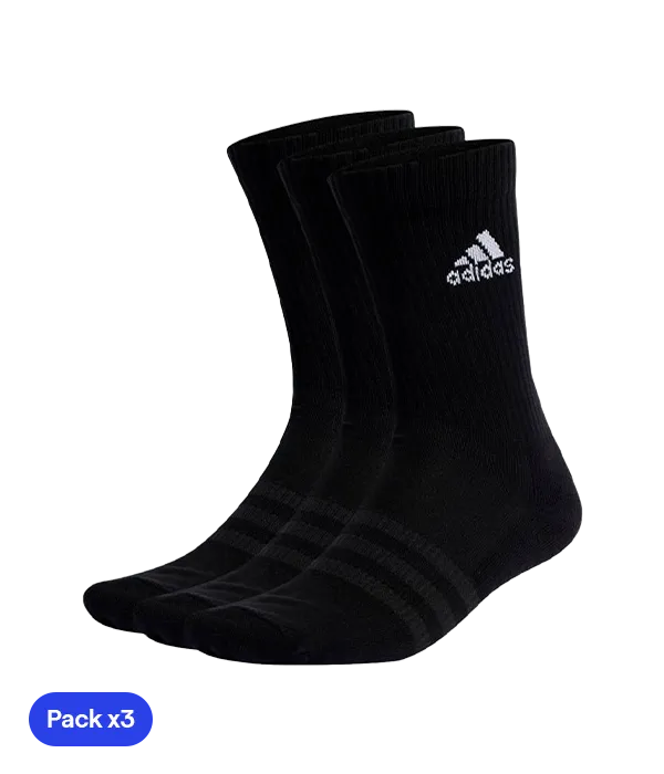 Calcetines Adidas Clásicos Negro (Pack x3)