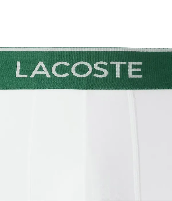 Calzoncillos Lacoste Algodón Elasticos Negro/Blanco/Gris (Pack x3)