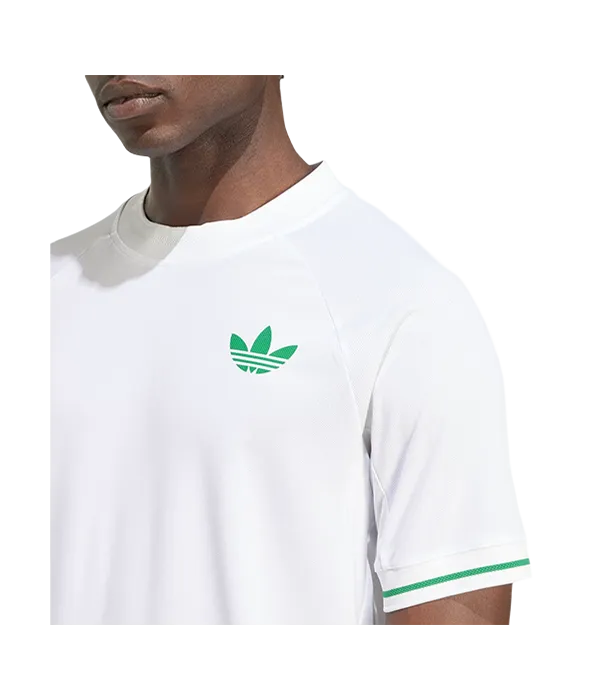 Camiseta Adidas FLT TEE Pro White Logo Verde 2025