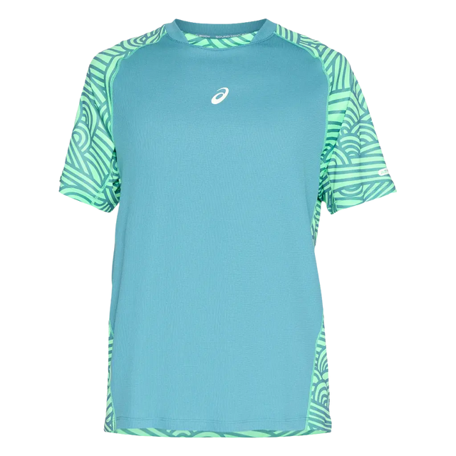 Camiseta Asics Padel Court All Over Print SS Top Misty Pine/Vital Green