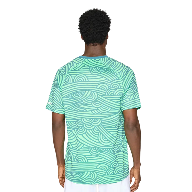Camiseta Asics Padel Court All Over Print SS Top Misty Pine/Vital Green