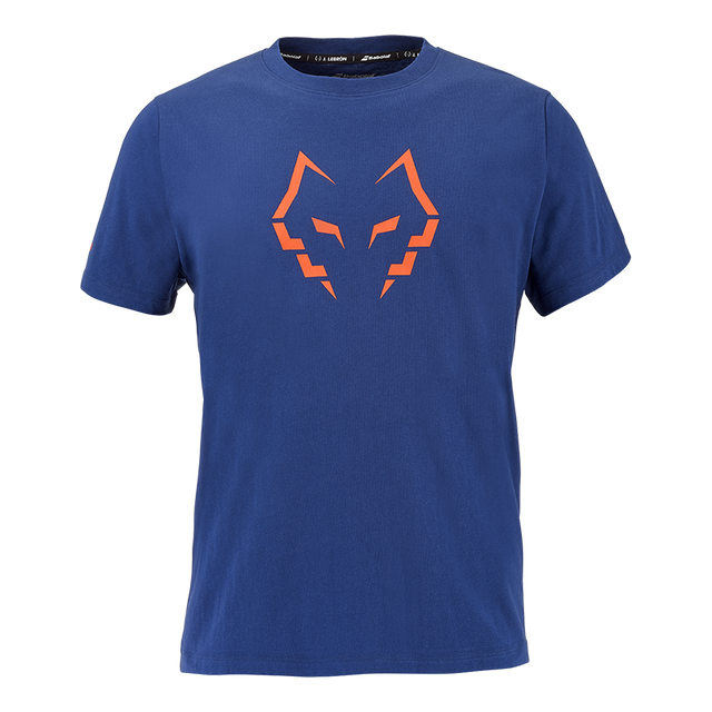 Maglietta Babolat Cotone Blu Profondità 2026 J. Lebron