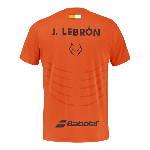 T-Shirt Babolat Rot/Orange Replik 2026 J. Lebron