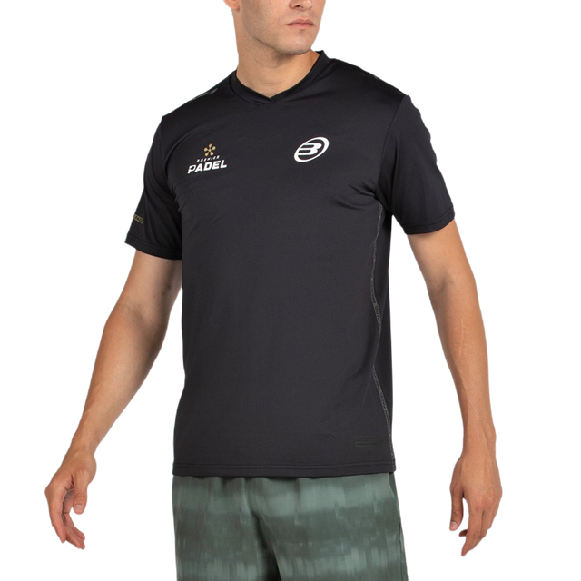 Camiseta Bullpadel Perico Premier Padel Negro