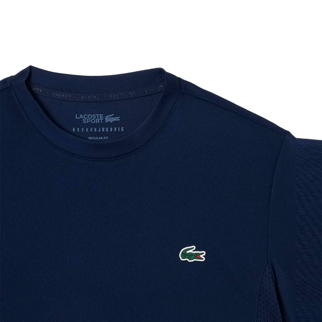 Camiseta Lacoste Novak Djokovic Regular fit Azul Marino 2026