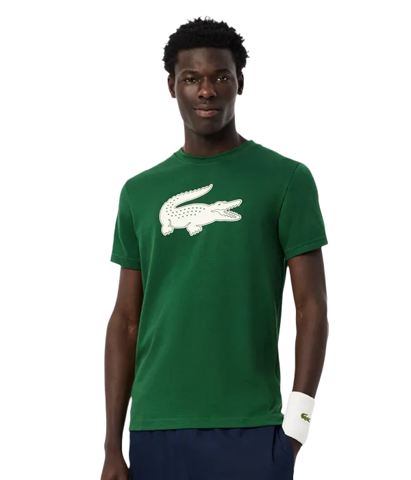 Camiseta Lacoste Ultra Dry Verde Oscuro 2025