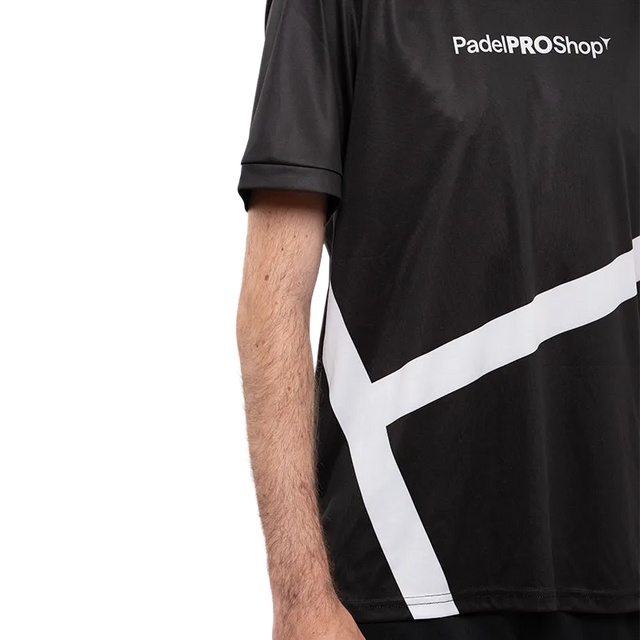T-Shirt PadelPROShop Schwarze Spur