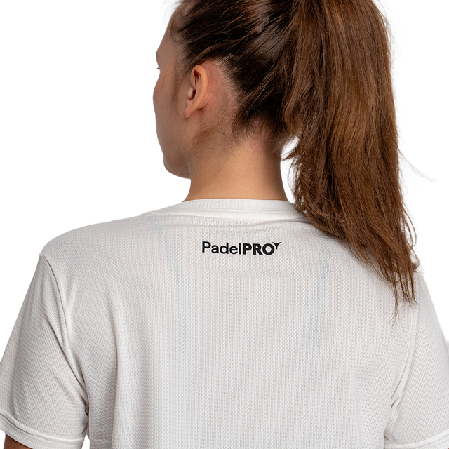 Camiseta Pro Basic Mujer PadelPRO Blanca