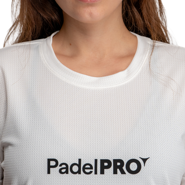 Camiseta Pro Basic Mujer PadelPRO Blanca