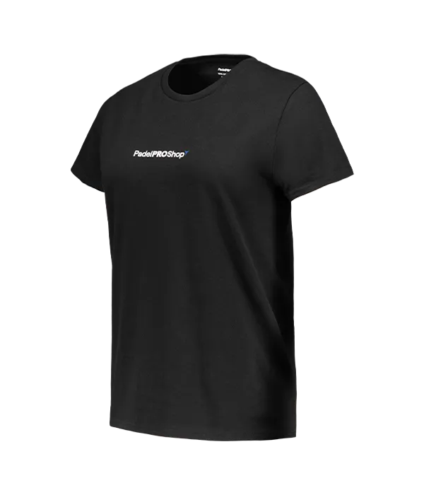 Camiseta algodón mujer PadelPROShop Negra