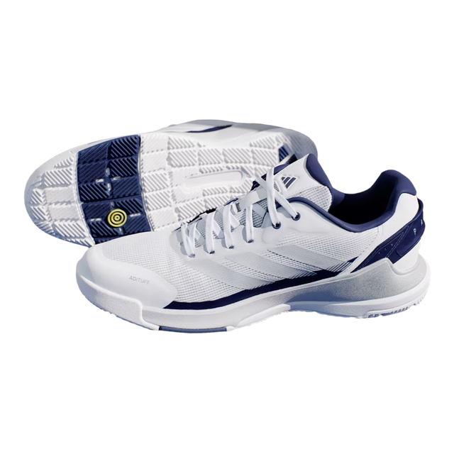 Padelschuhe Adidas Crazyquick Ls Weiß/Blau Marine 2026