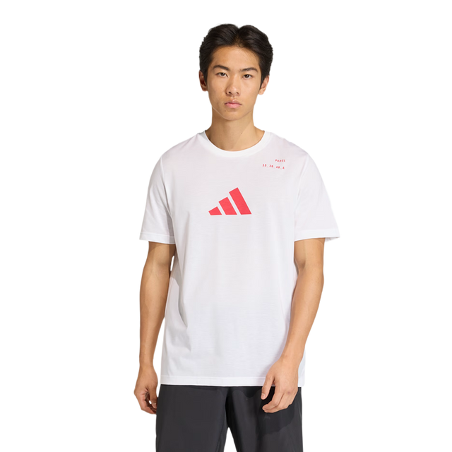 T-shirt Adidas Padel Cat G T White/Red