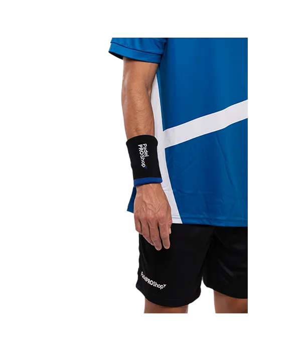 Muñequera Larga PadelPROShop Negro/Azul