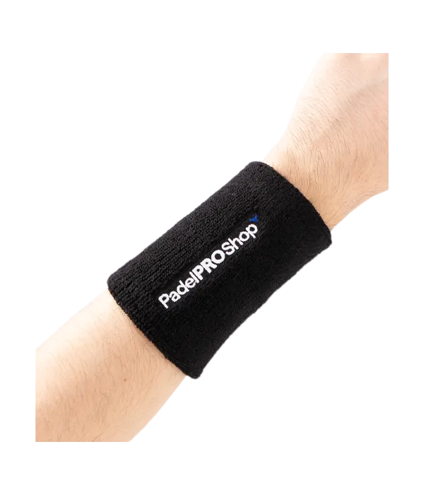Muñequera Larga We Speak Padel Negra