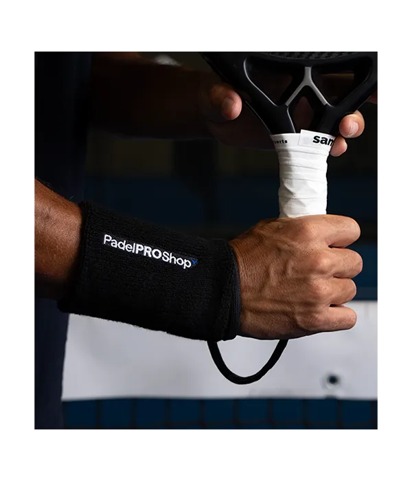 Muñequera Larga We Speak Padel Negra
