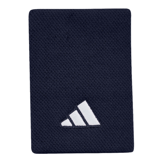 Muñequeras Adidas Largas Azul Marino Logo Grande