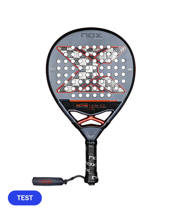 Pala de TEST NOX AT10 Genius 18K Alum 2025 Agustín Tapia