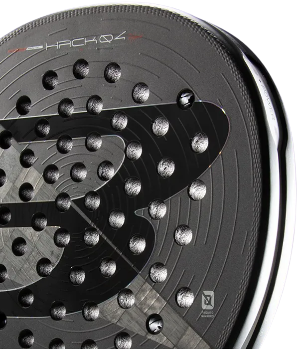 Pala de TEST Pala Bullpadel Hack 04 Hybrid 2026