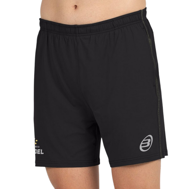 Pantalón Corto Bullpadel Preux Premier Padel Negro