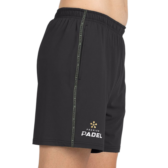 Pantalón Corto Bullpadel Preux Premier Padel Negro