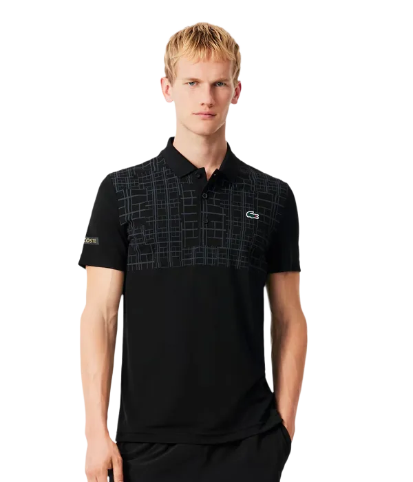 Polo Lacoste Novak Djokovic Negro 2025