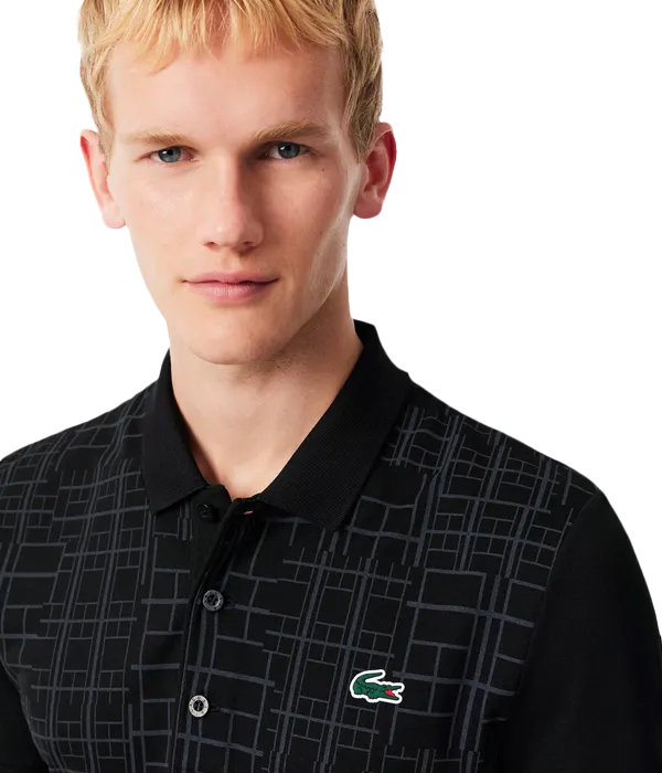 Polo Lacoste Novak Djokovic Negro 2025