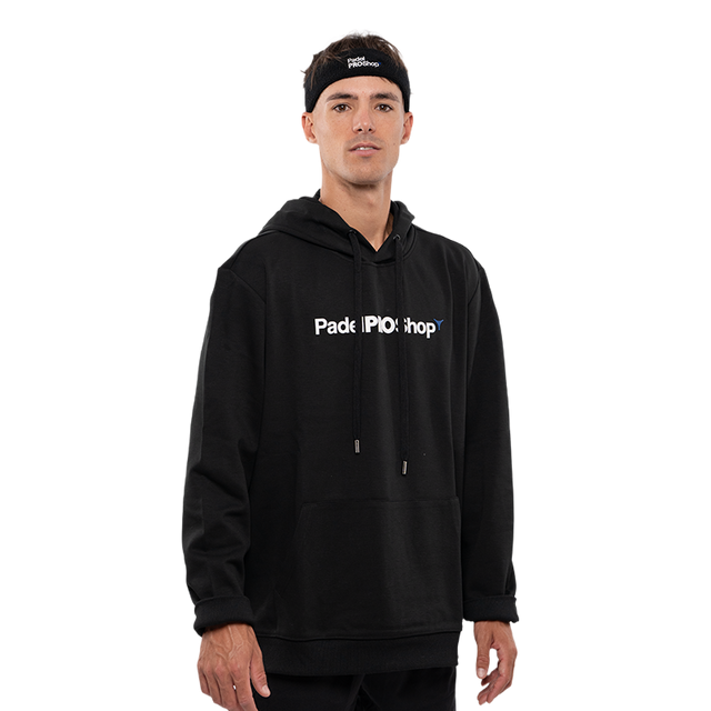 Sudadera PadelPROShop Negra Logo Blanco 2025