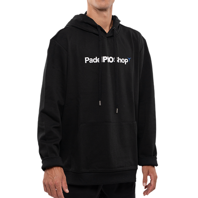 Sudadera PadelPROShop Negra Logo Blanco 2025