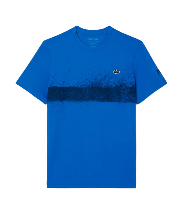 Camiseta Lacoste Novak Djokovic Tee Azul/Negro 2025