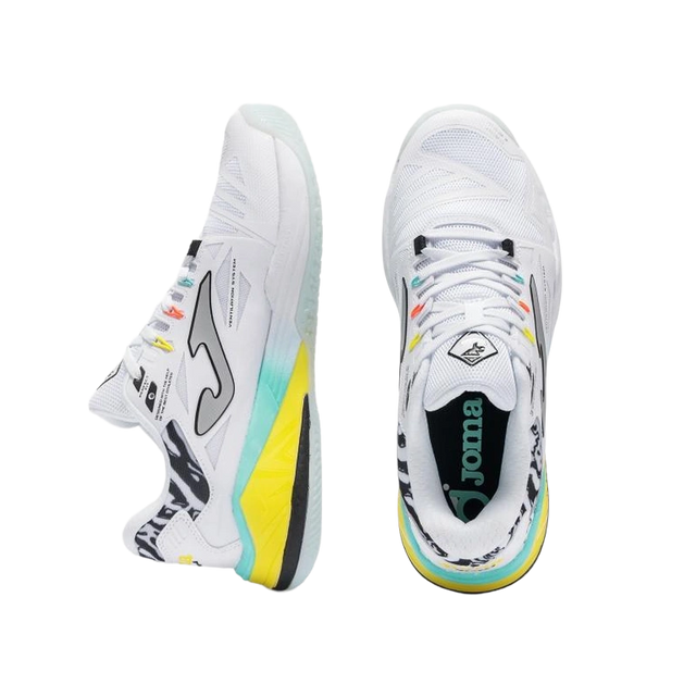 Zapatillas Joma Top Spin 2602OM Blanco/Amarillo 2026